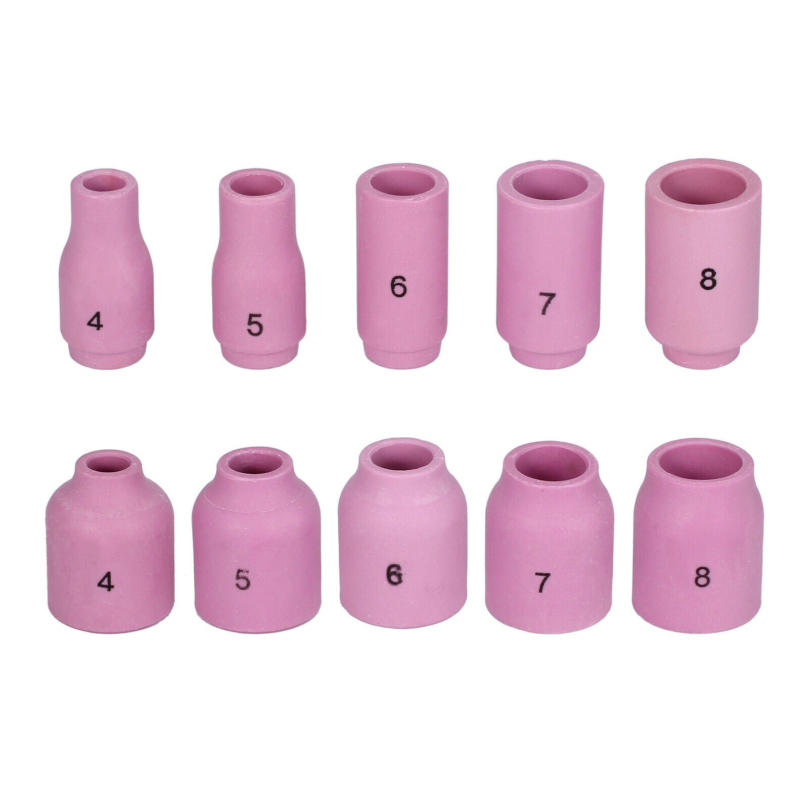 49 Pcs TIG Welding Torch Stubby Gas Lens #10 Pyrex Glass Cup Kit for Wp-17 18 26