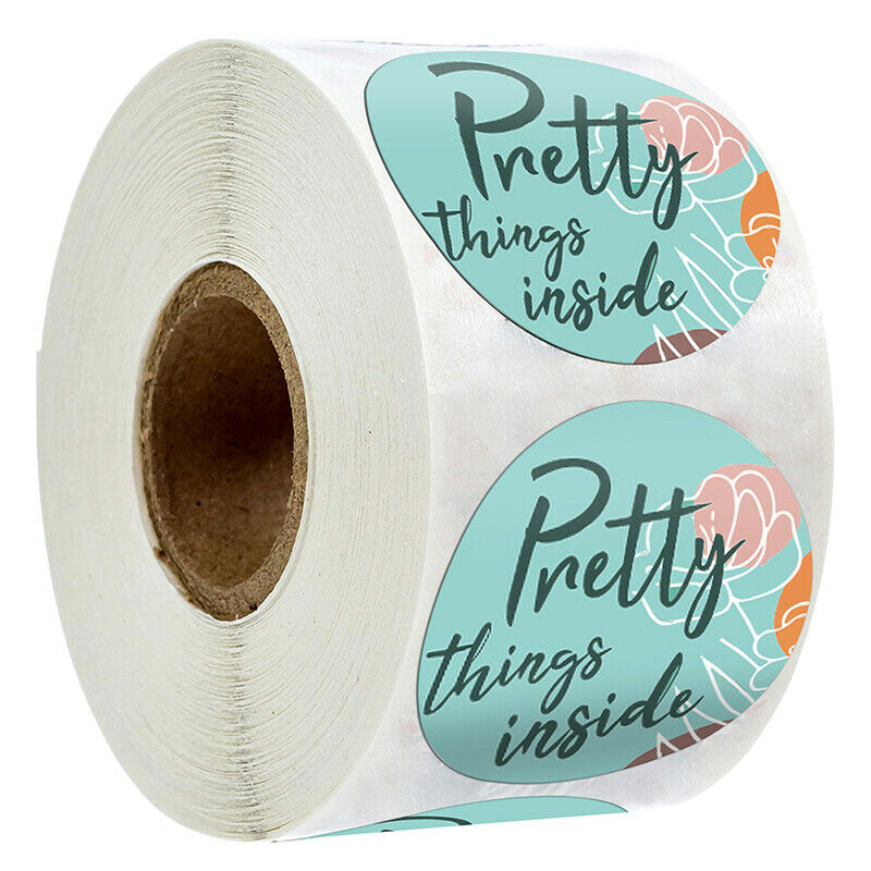 500pcs/roll Pretty Things Inside Stickers Business Packaging Seal Labe.l8