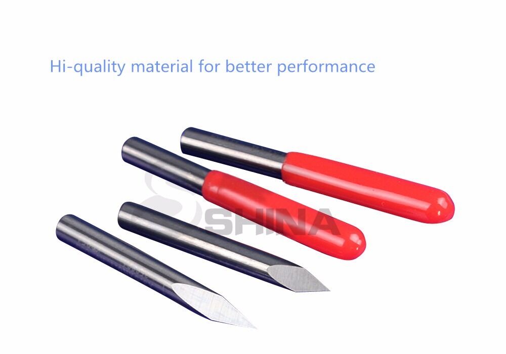5x 90° 6mm SHD 0.2mm CED Carbide Pyramid Engraving Bits CNC Router Tool