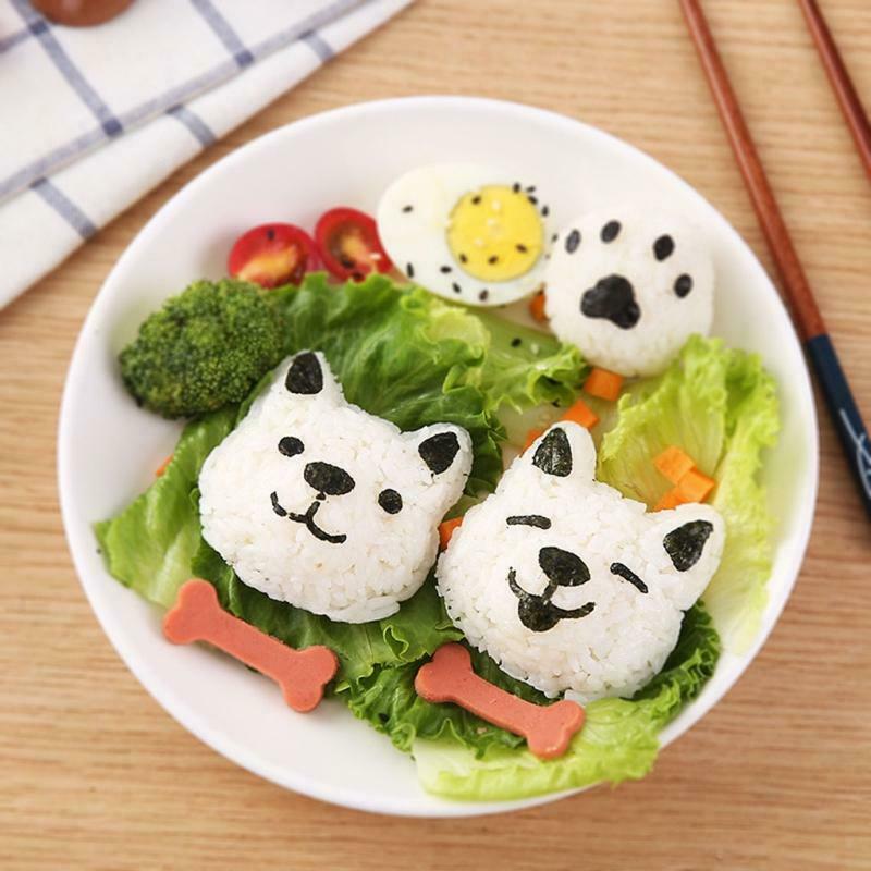 Vegetable Cutter Dog Pattern Shapes for Kids Fruits Meal Bento Decor Durable