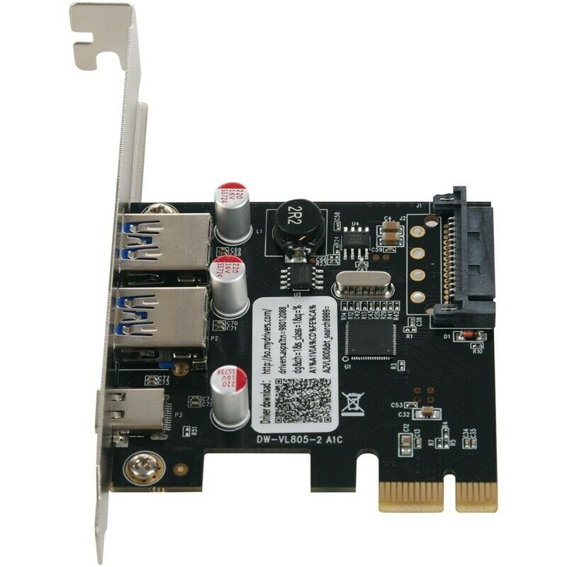 Usb 3.1 Type C Pcie Expansion Card Pci-E To 1 Type C And 2 Type A 3.0 Usb AdapI2