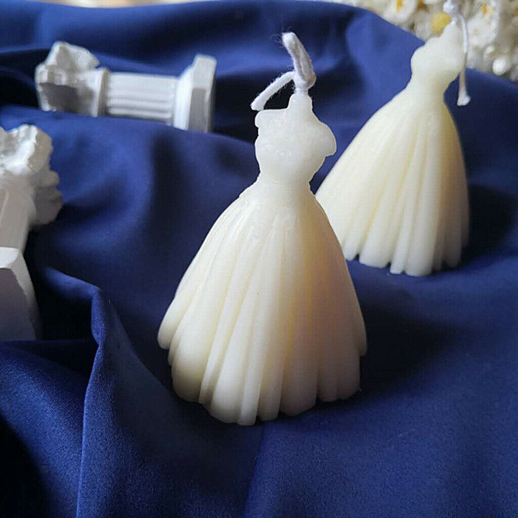 Scented Candle Bride Gown Design Small Essential Oil Decor Photo Props