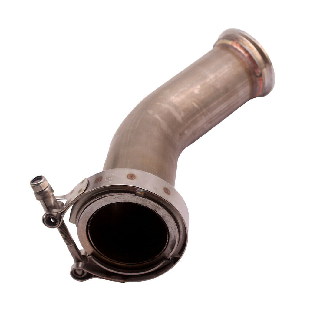 Stainless Steel 45 Degree Pipe Tube Turbo Downpipe w/ V band Flanges Clamp