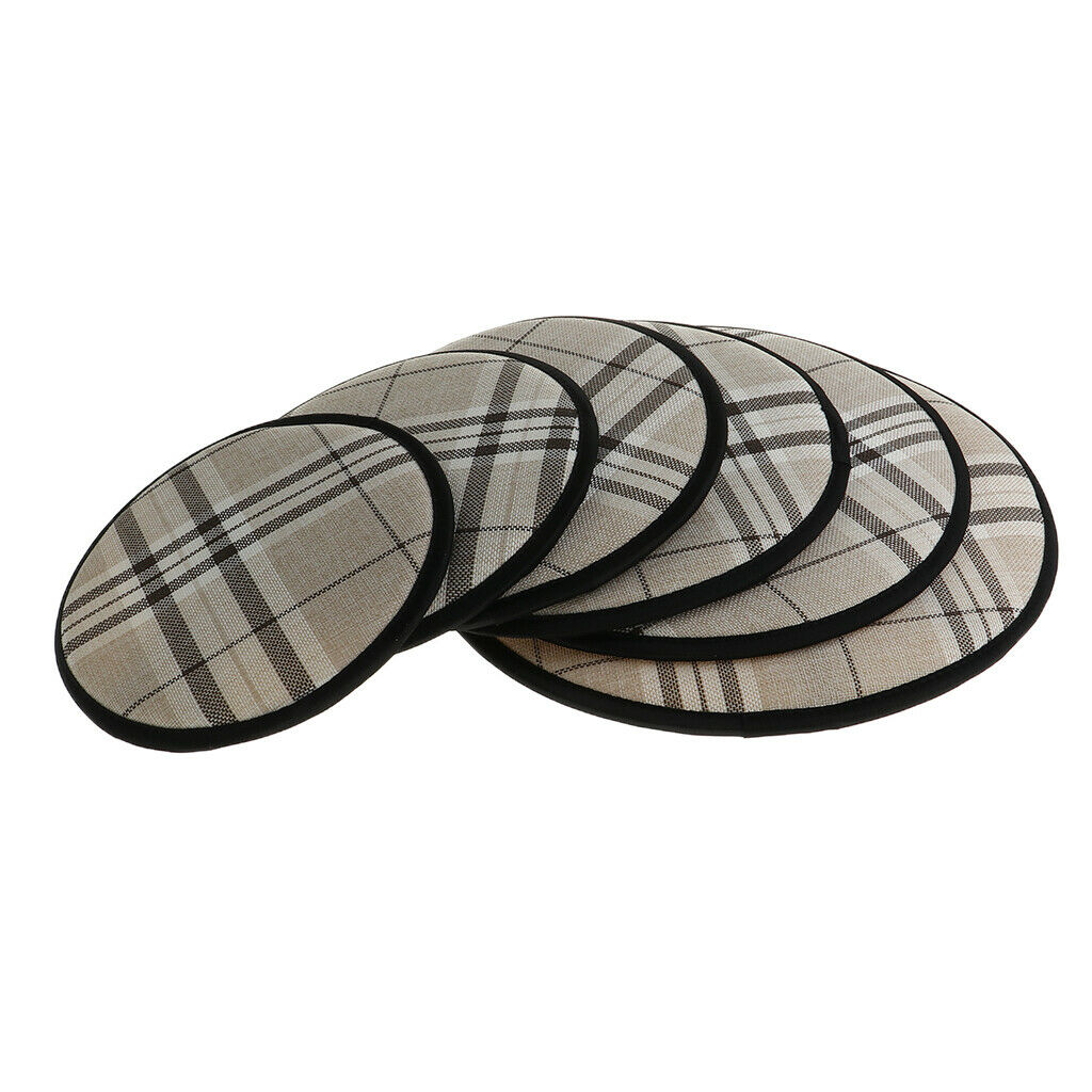 2xNon-slip Cotton Office Home Chair Cushion Dining Chair Seat Pad Round 28cm