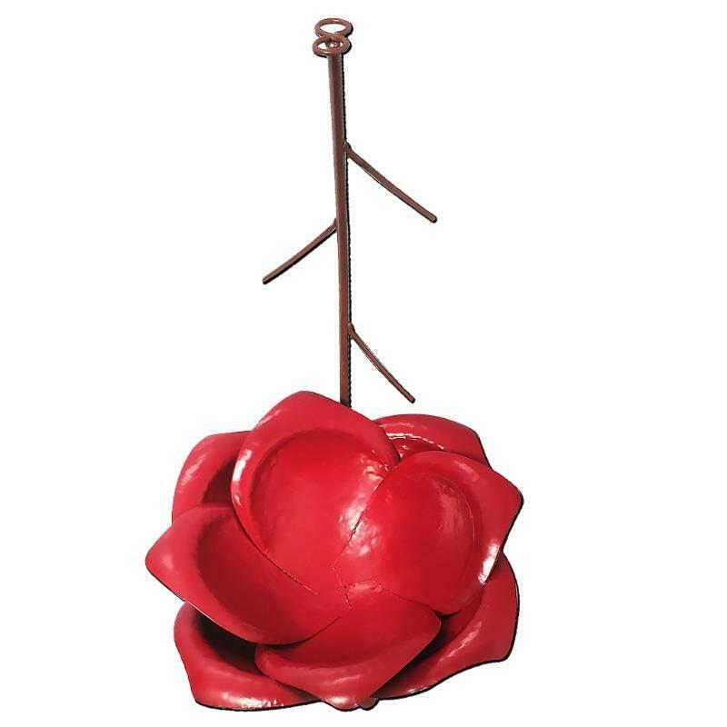 Wild Bird Feeder Metal Flower Outdoor Hummingbird Feeders Hanging Food Storage