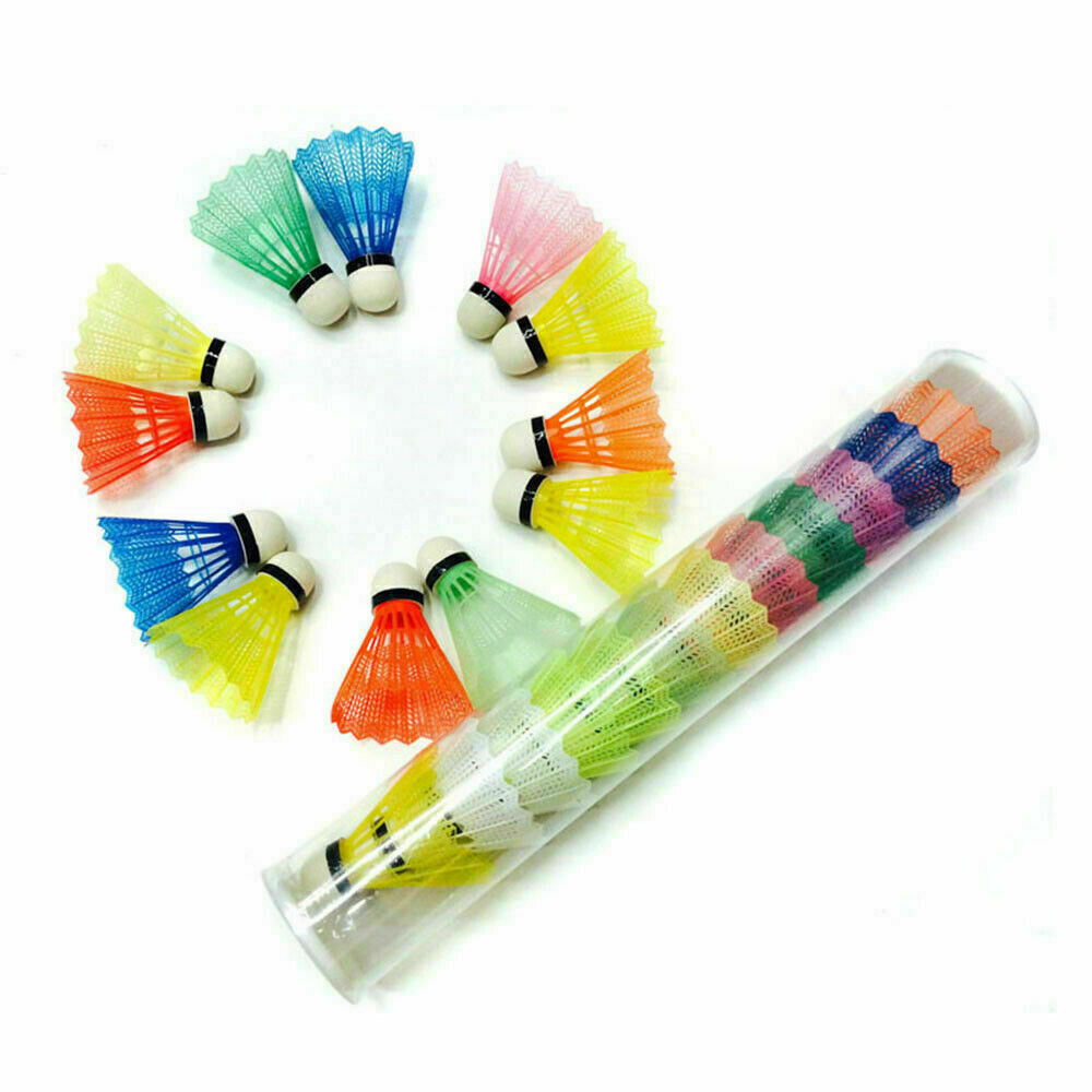 12Pcs Colorful Shuttlecocks Leisure Balls Foam Badminton Fitness Sport Games US