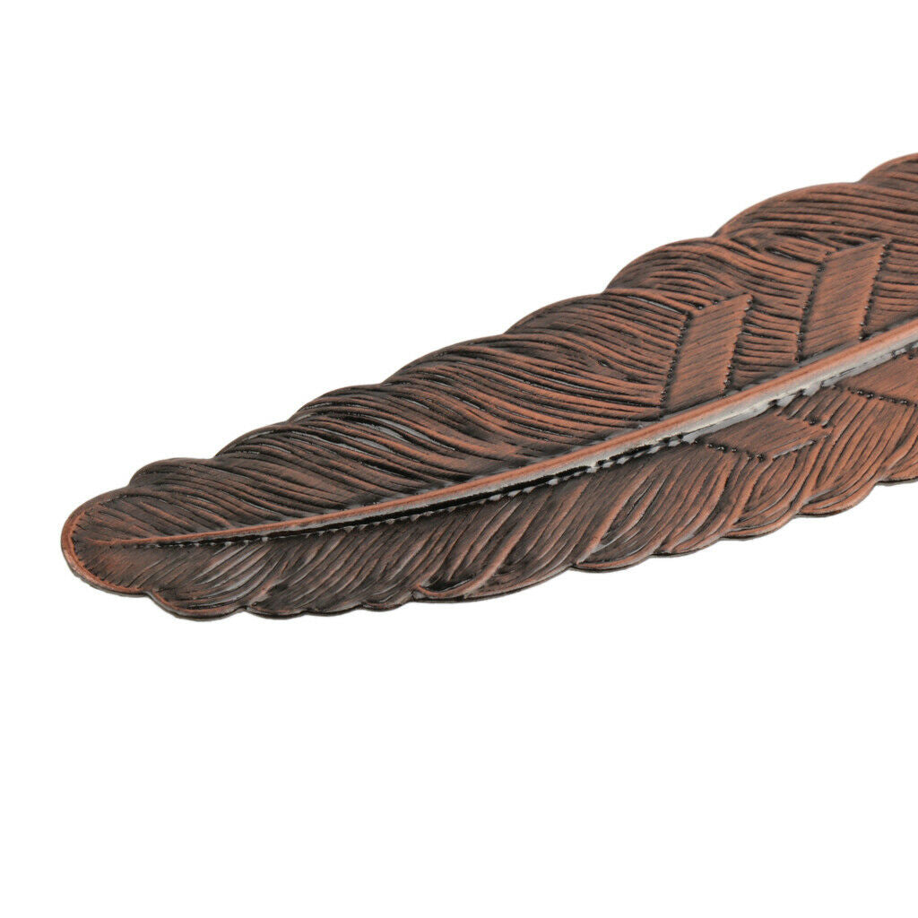 Metal Feather Creative Ultra-thin Bookmarks Stationery Office Supplies Copper