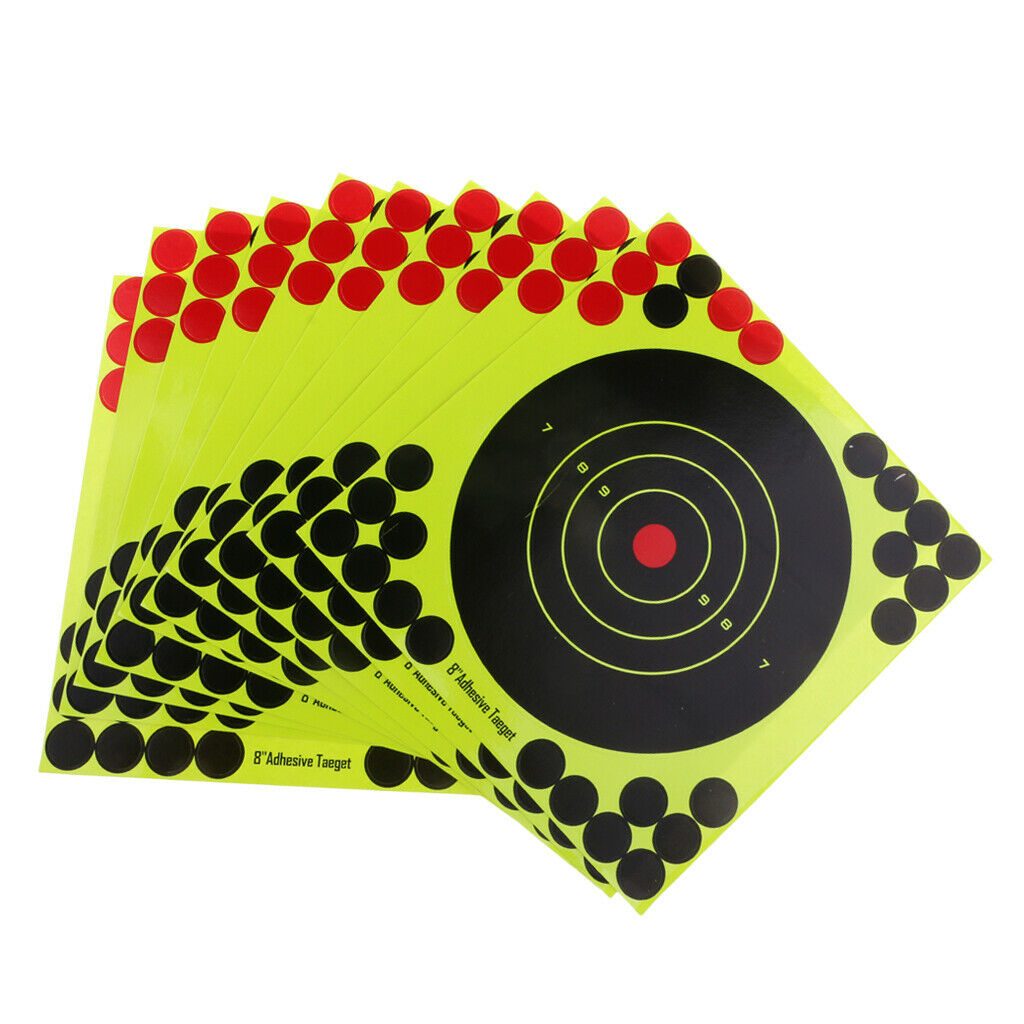 10pcs Shooting Splatter Targets Paperfor Shooting Training Hunting Pratice