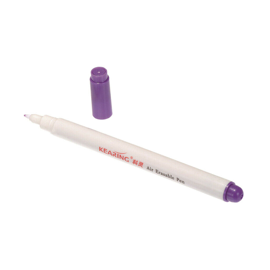 0.8mm Fabric Marker Pen Air Erasable Disappearing Ink Tailor's Chalk Purple