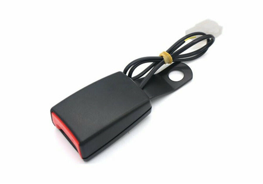 7/8" 22mm Car Front Seat Belt Buckle Insert Socket Connector with Warning Cable