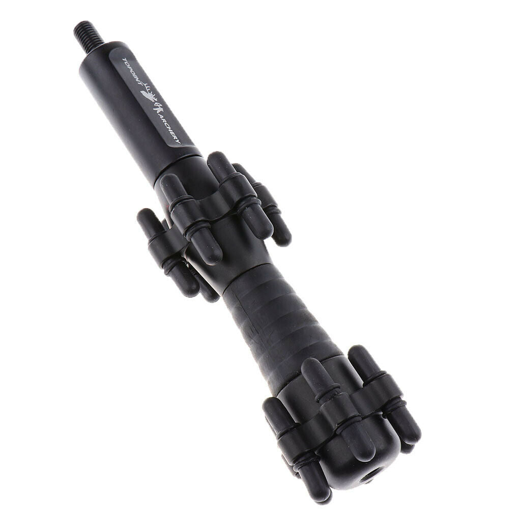 Compound Bow Stabilizer Shock Absorber Archery Vibration Damper Black