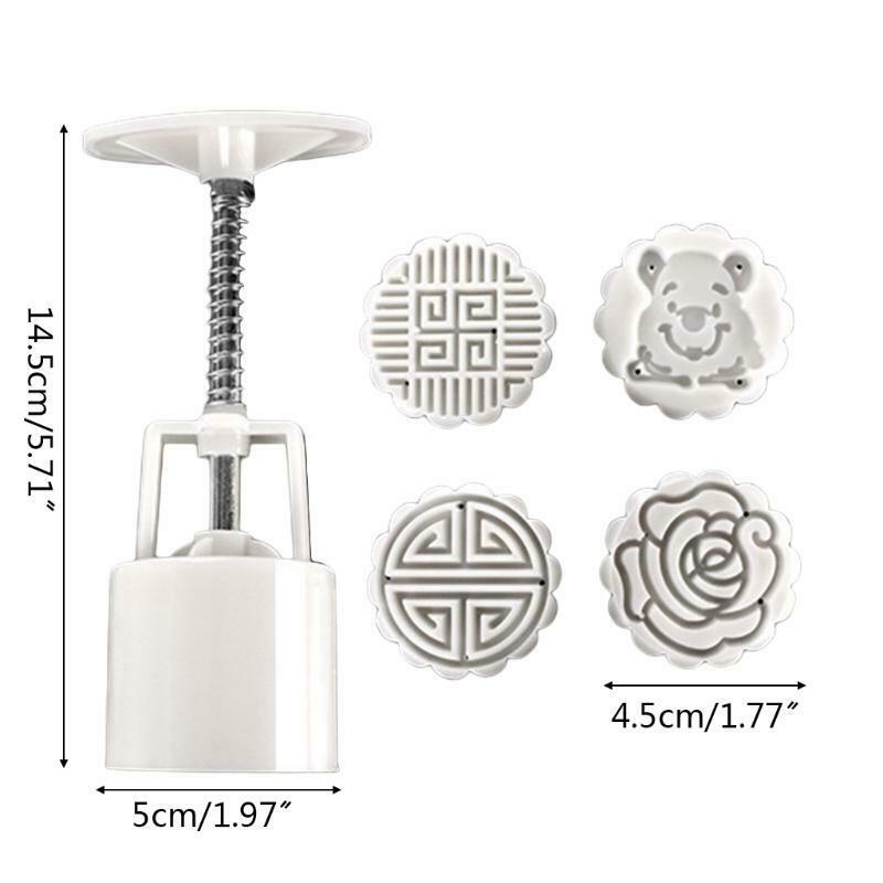 Mooncakes Molds Mooncake Cookie Moulds Cutters Hand Pressure Plastic Baking Tool