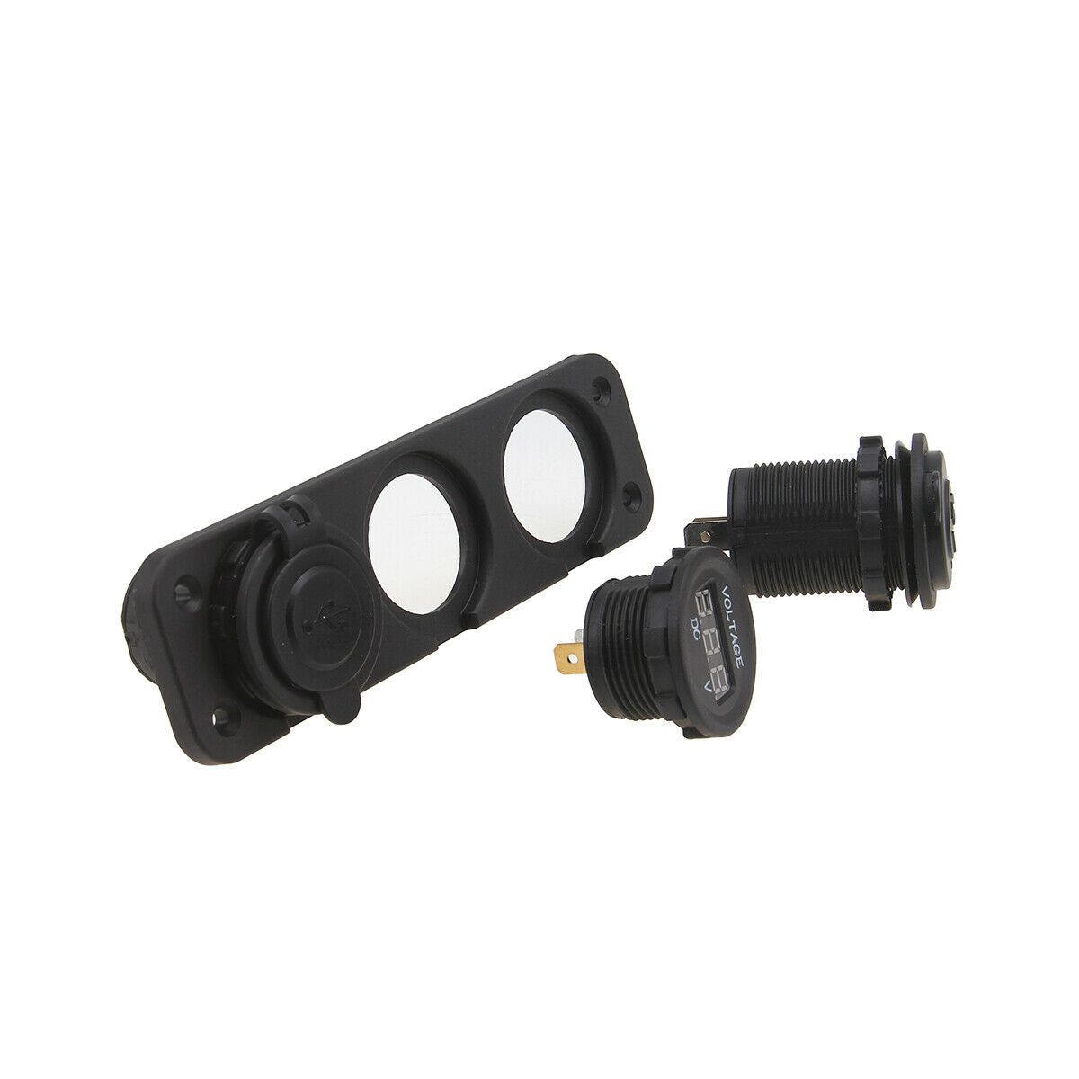 Universal Motorcycle Hone Power Supply Dual USB Charger Port Socket Waterproof