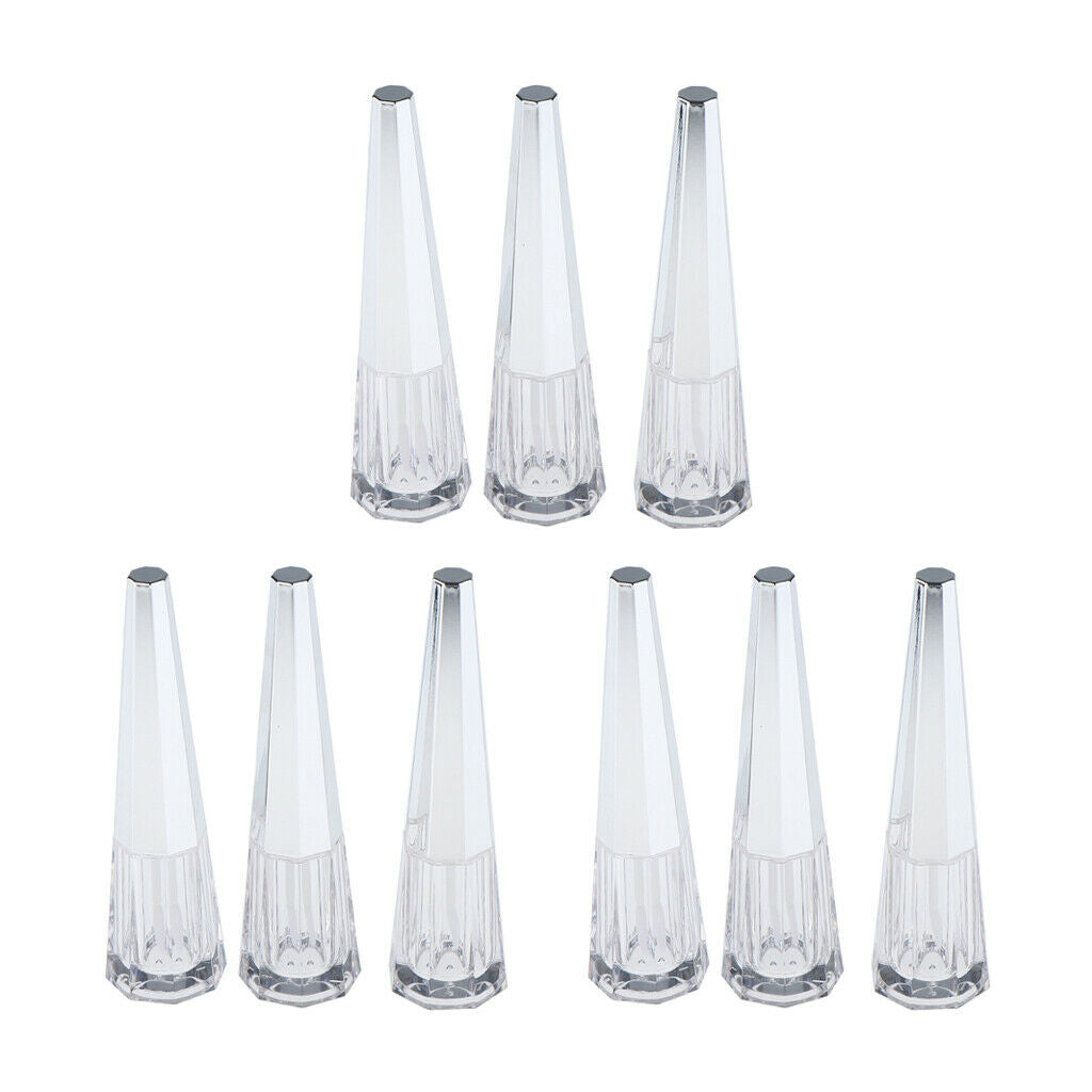 9 Pack 6ml Lip Gloss Tubes Travel Refillable Lip Tint Bottles w/ Stopper