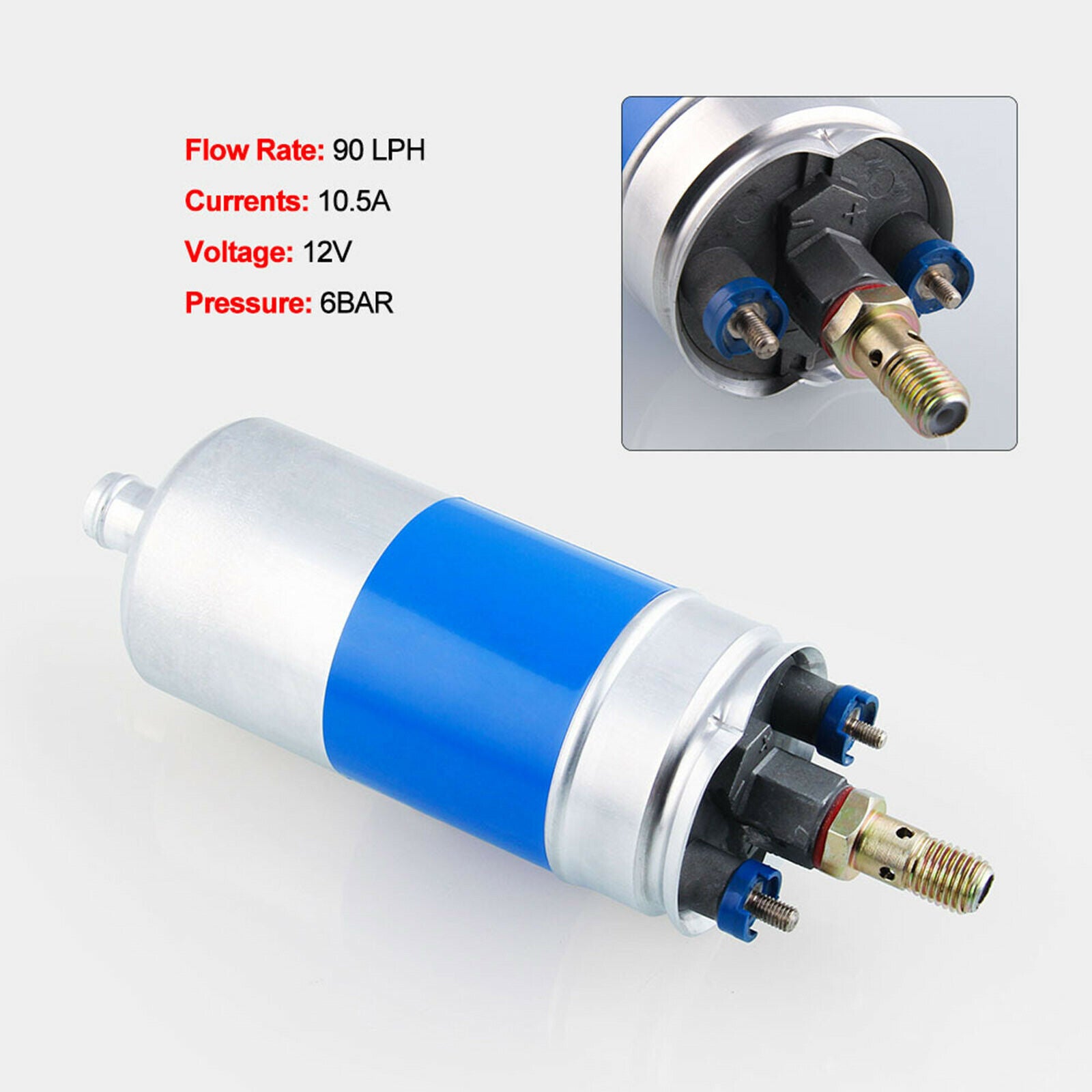 New Inline Electric Fuel Pump HIGH Power for Audi Ford 0580254952 190 W123