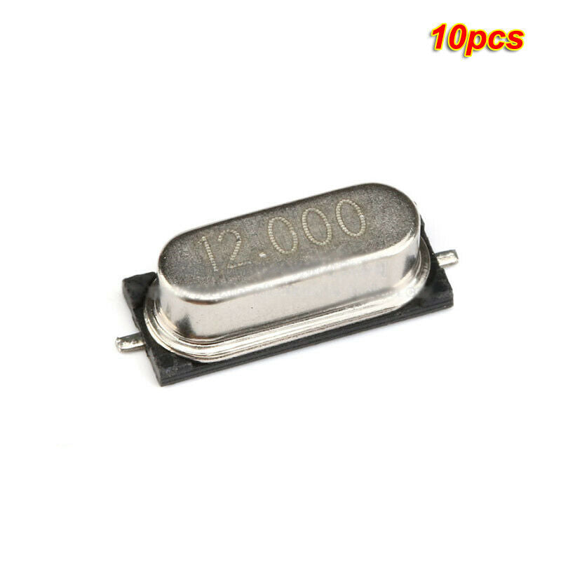10pcs SMD Crystal oscillator 49SMD 12MHz 20PF passive quartz resonator