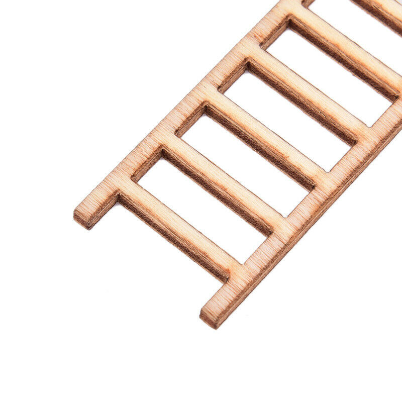 3 pcs Mini Ladder Wood Craft Micro Landscape Ornament Fairy Garden Miniature_DD