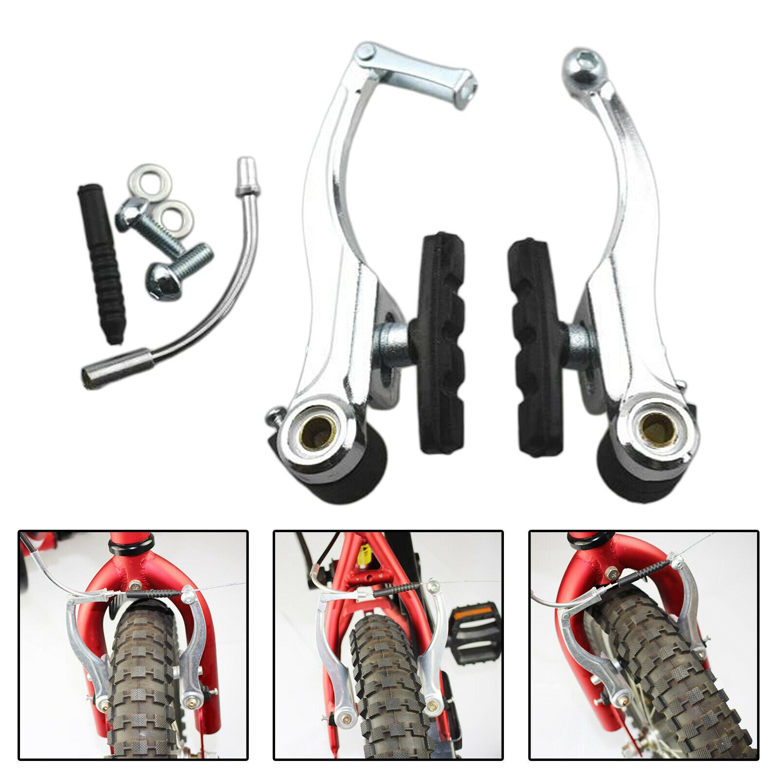 Aluminum Alloy Cycling Bikes V Brake Set Bicycle Road Bikes Front Rear