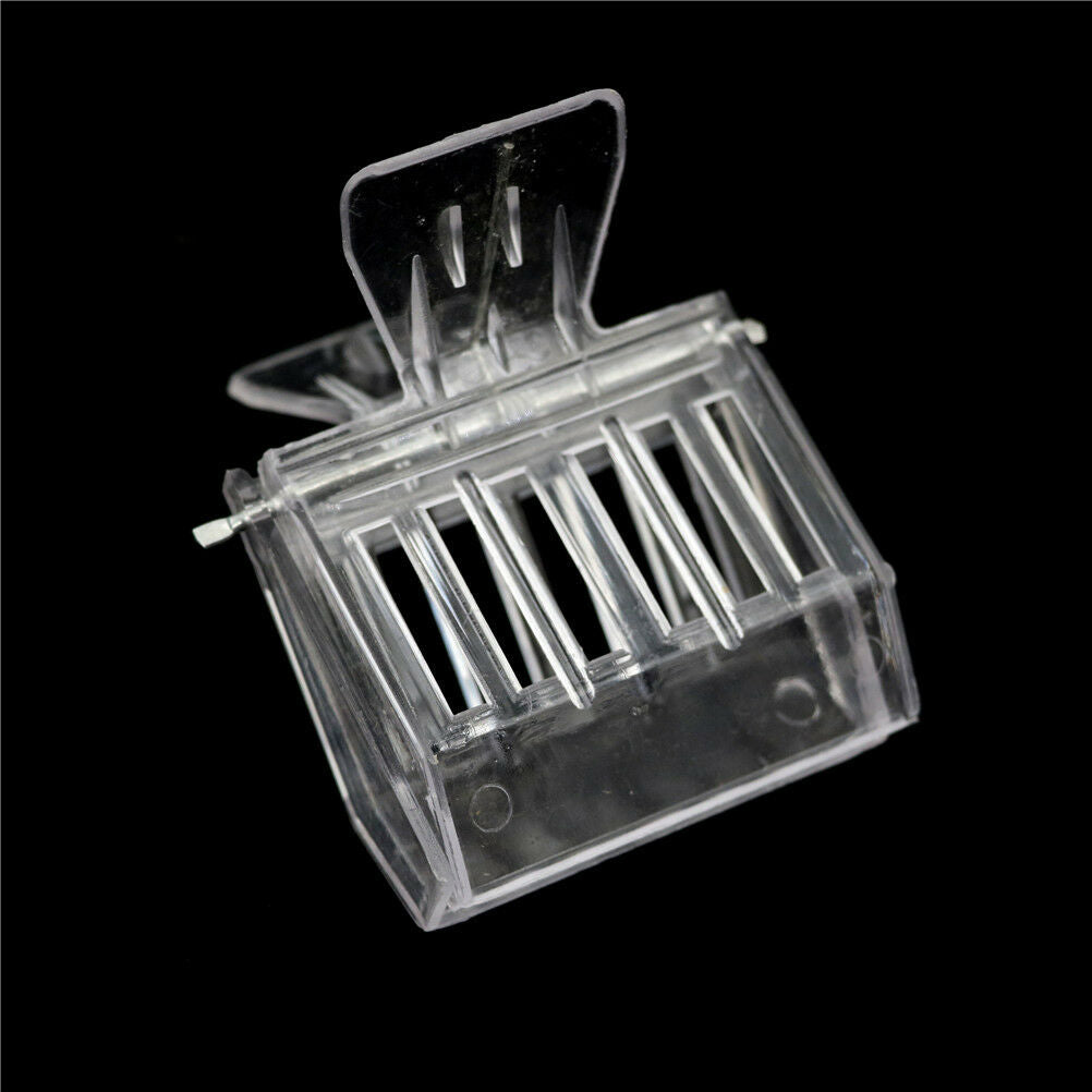 2Pcs Bee Tools Queen Cage Colorless Plastic Clip Bee Clip Beekeeping Equi.l8