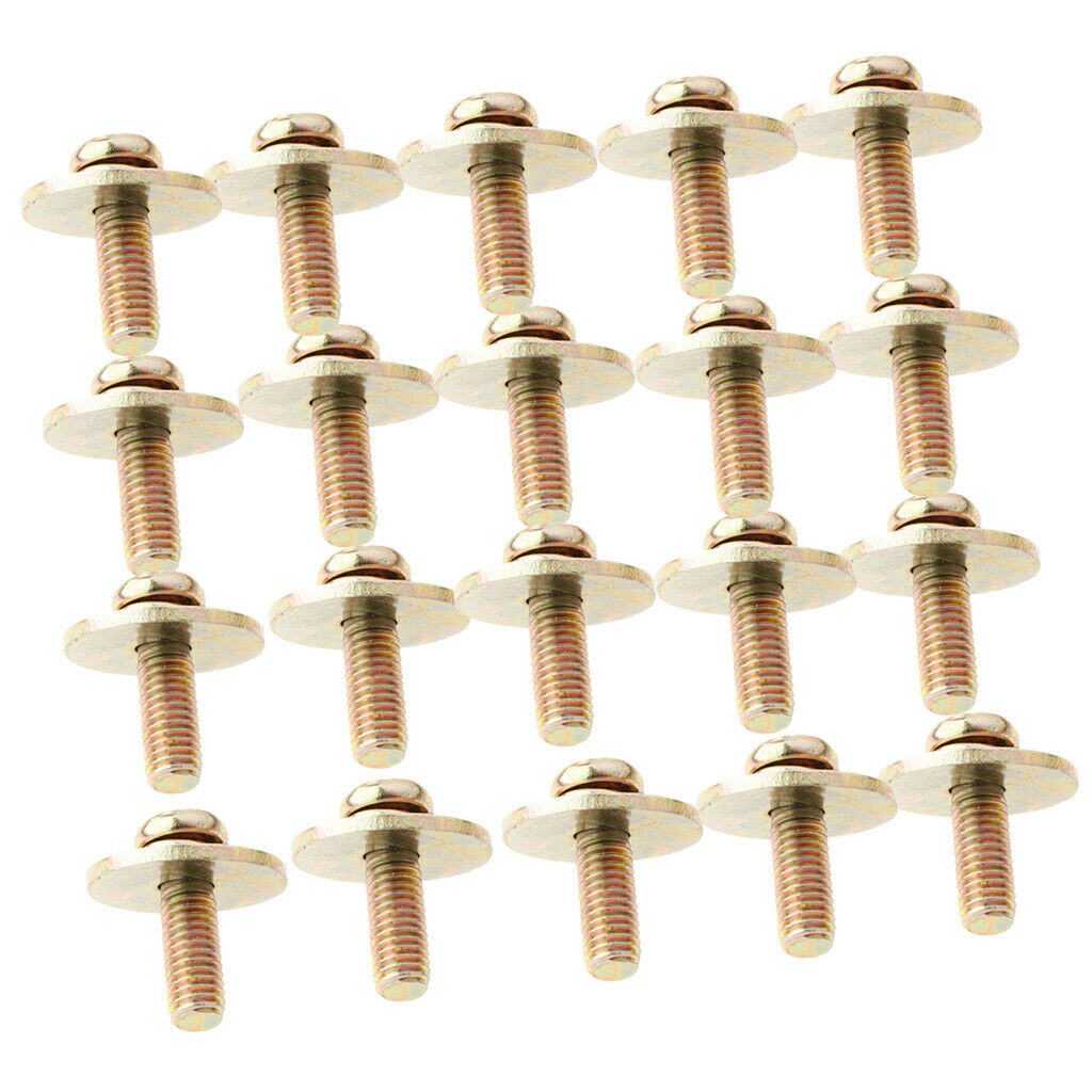 Practical 20Pcs Golden Drum Set Claw Hook Screws 3 x 3 x 2cm Percussion