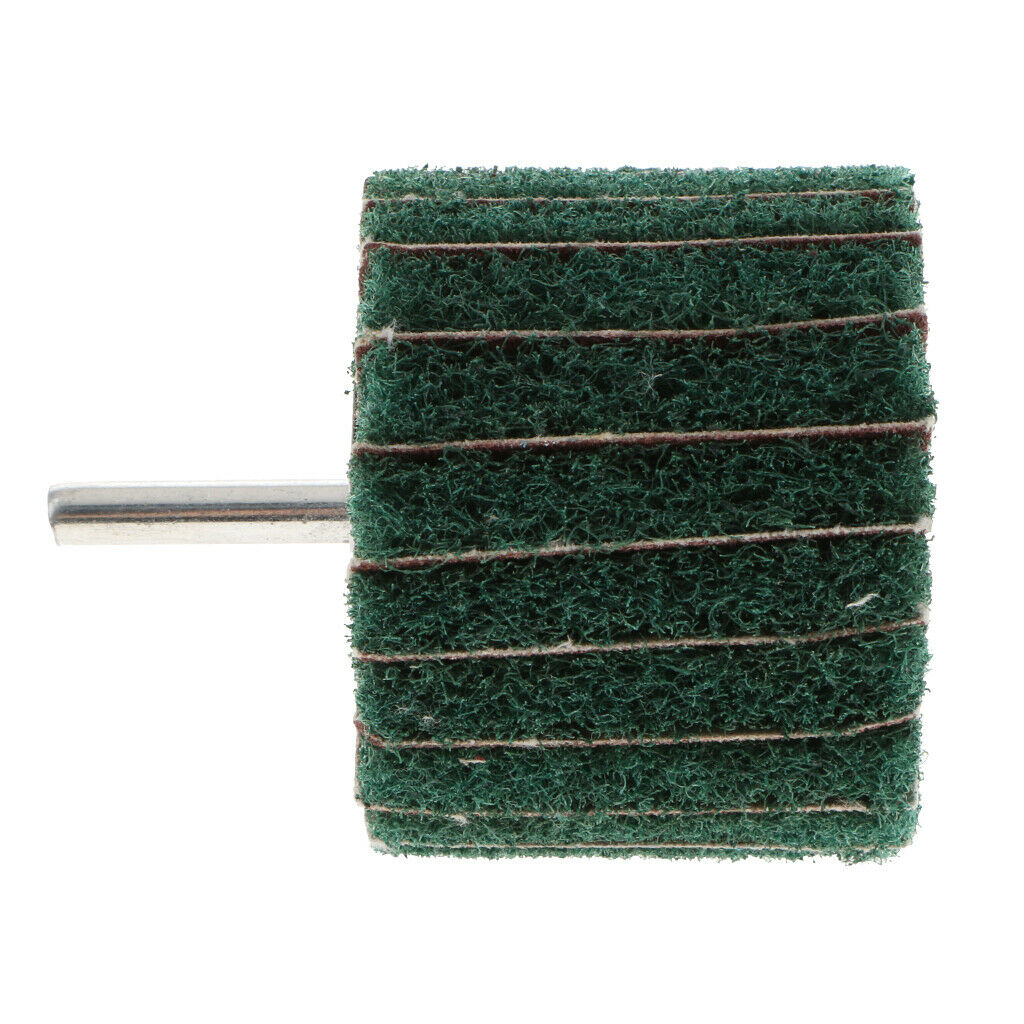 60×50mm Nylon Fiber Polishing Wheel Buffing Pad Grinding Head w/ Grit Green