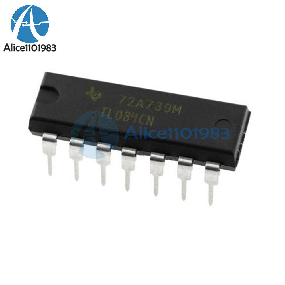 100PCS IC TL084 TL084CN ST OPAMP JFET 3MHZ QUAD 14DIP