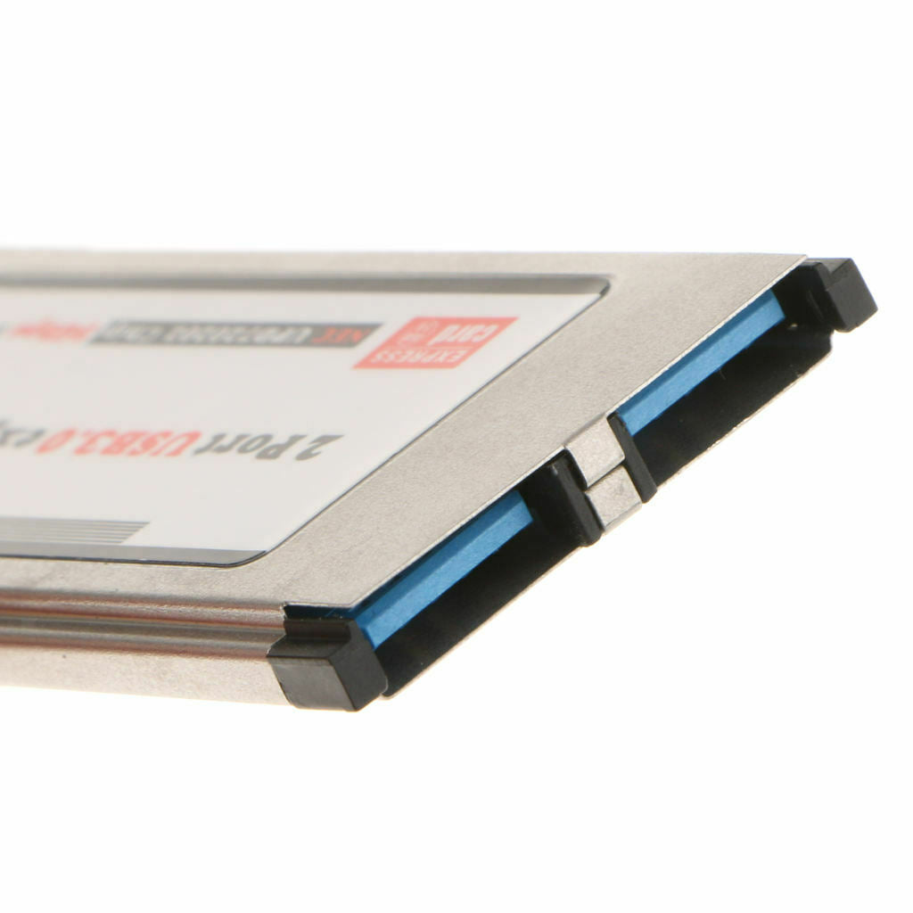 2 Port ExpressCard 34mm SuperSpeed USB3.0 Express Card Adapter Controller for