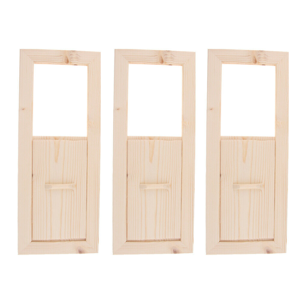 3x Sauna Louver Vent Gable Attic Siding Ventilation Cedar Wood