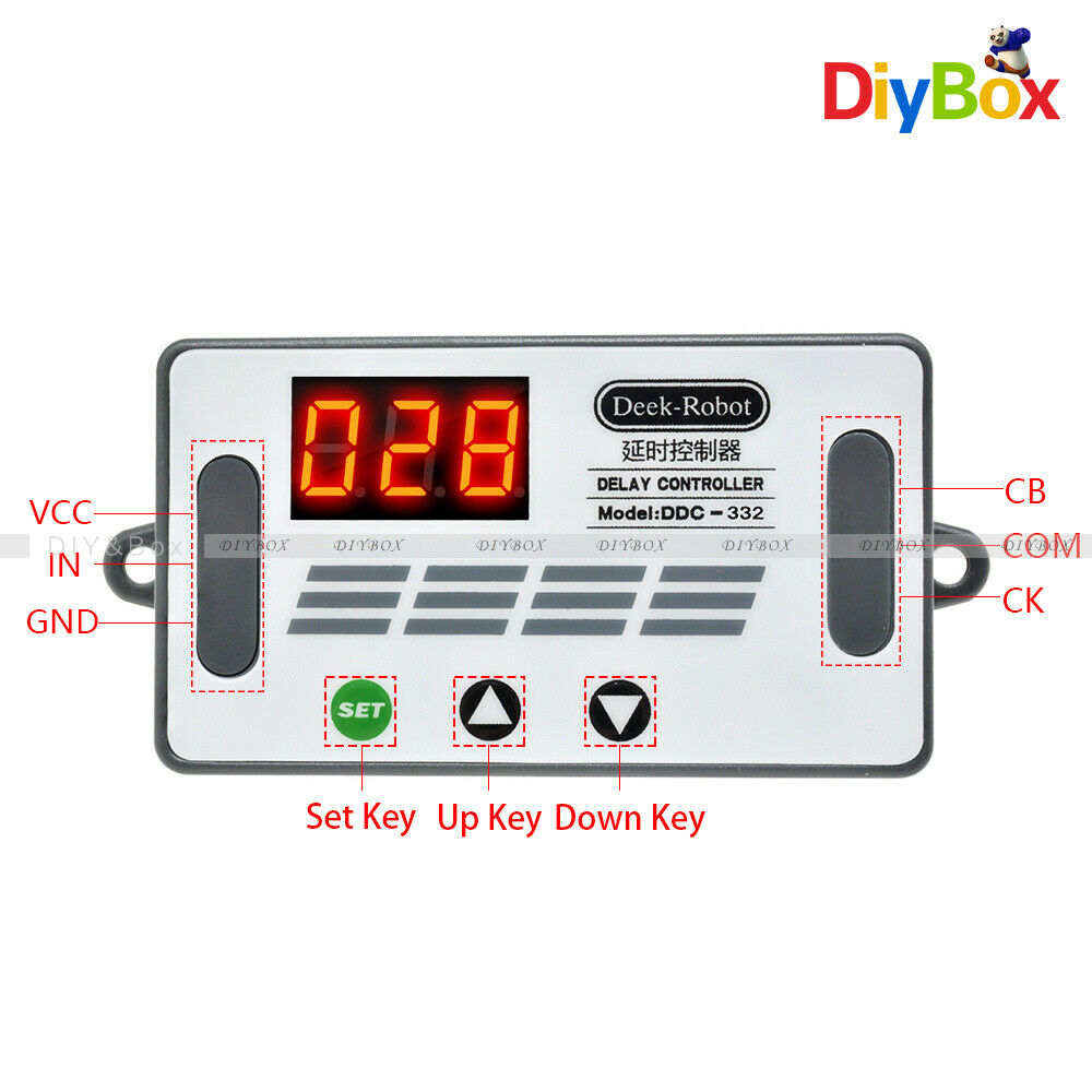 Digital Relay Delay Controller DDC-332 DC 12V Display MOS Switch Sensor +Buzzer