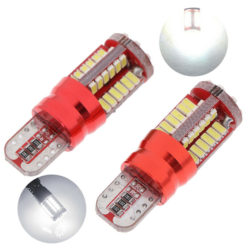 2Pcs T10 57SMD Strobe Blink 3014 LED Canbus Error Free Parking Light Wedg.l8