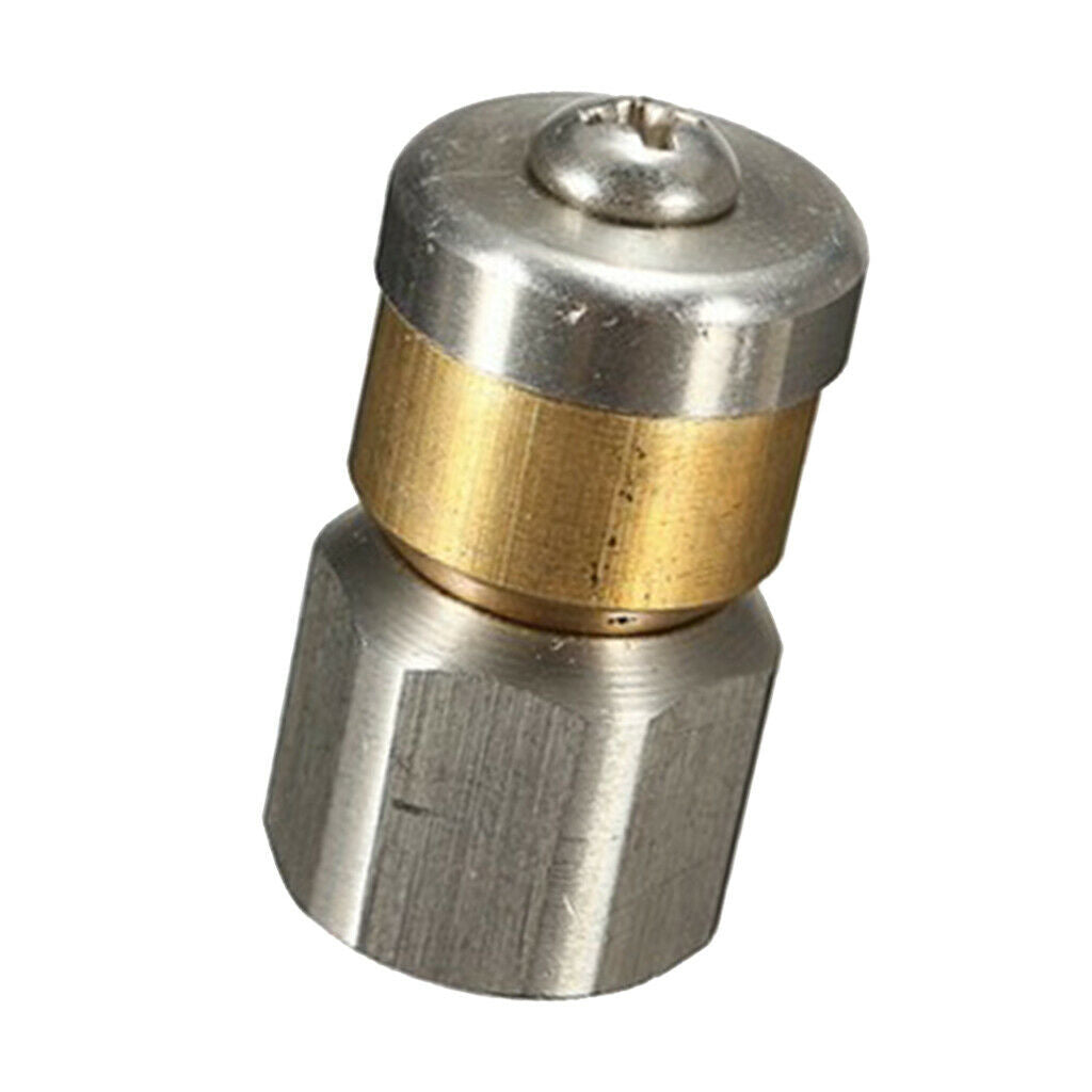 1/4" Stainless Steel Pressure Washer Jetter Nozzle Female Pipe Drain Washing