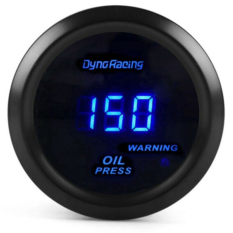 Dyno Racing 2 Inch 52mm Knob Type Plastic Installation Digital Display Oil PreN8