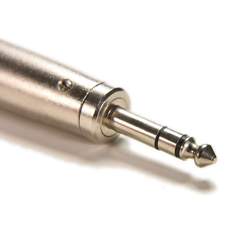 3P XLR Male Plug to 1/4" 6.35mm XLR Female Plug Stereo Microphone AdapteN HaSJC