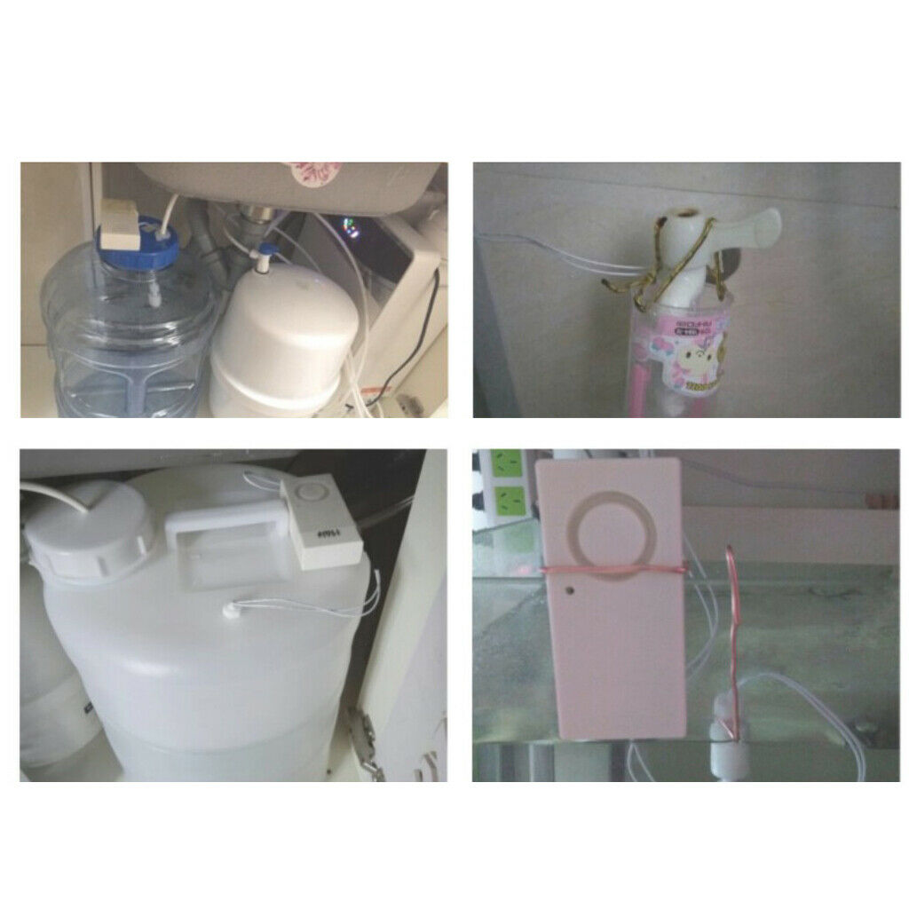 Water Security Alarm Bath Sink Tub Overflow Sensor Tank Water Lack Dry Alarm