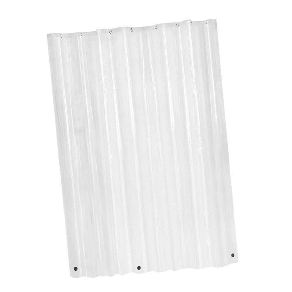 72x80inch PEVA Clear Shower Curtain Liners Waterproof Polyester Bath Screen,Rust