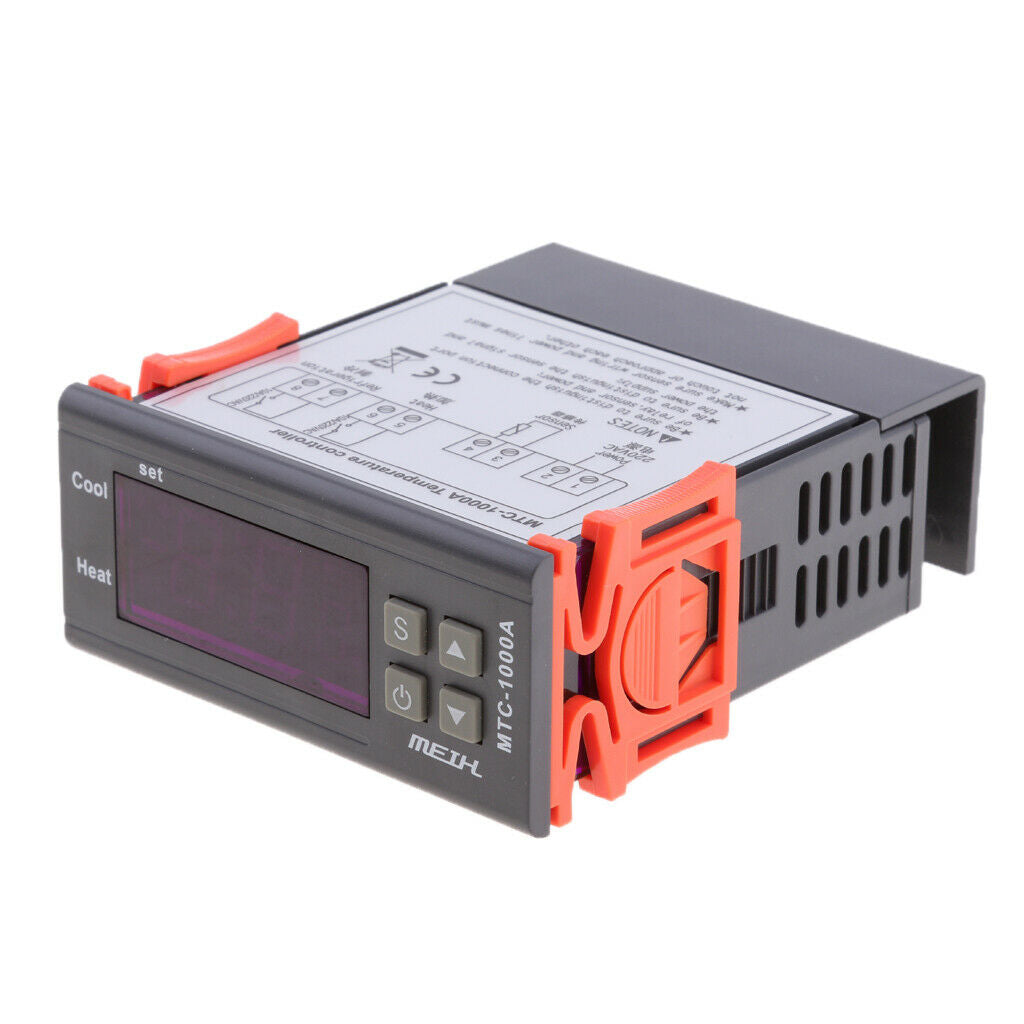 220V Digital Temperature Controller Thermostat Sensor MH1000A -40â„ƒ to 120â„ƒ