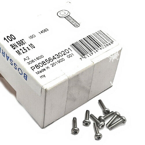 [100pcs] 3061600 M2.5x10/BN5687 ISO14583 SCREW