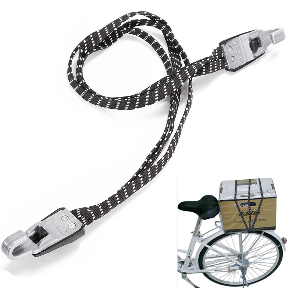 Bicycle Bike Cycling Hook Elastic Rope Bungee Cord Bandage Luggage Strap Band Tt