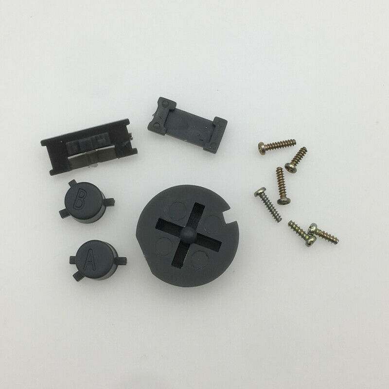 Power ON OFF A B button D-Pad Buttons Keypads Screw Kits for Game Boy GB/GBC/GBA