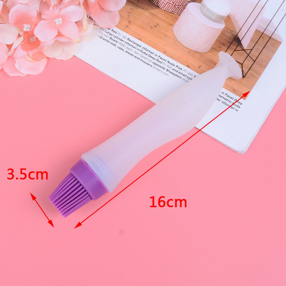 1x Silicone oil brush bottle kitchen BBQ tools cooking pancake baking bast.l8