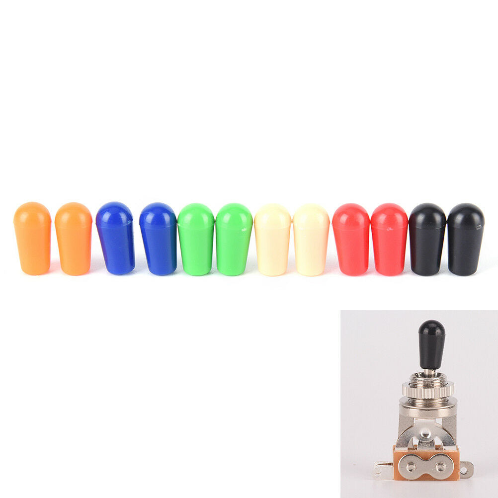6x 4mm Toggle Switch Tip Caps Colorful for electric Guitar random colorHFUKB Rf