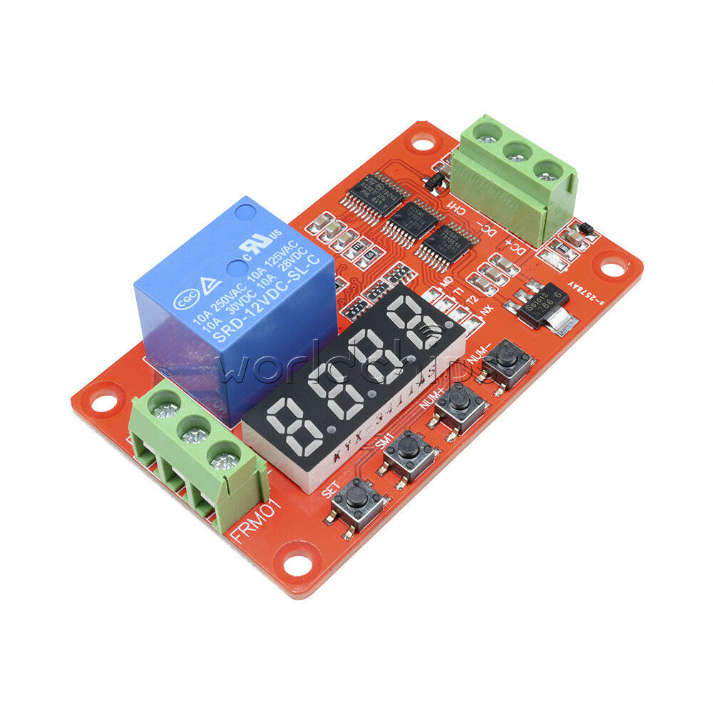 12V Relay Cycle Timer Module PLC Home Automation Delay Multifunction New