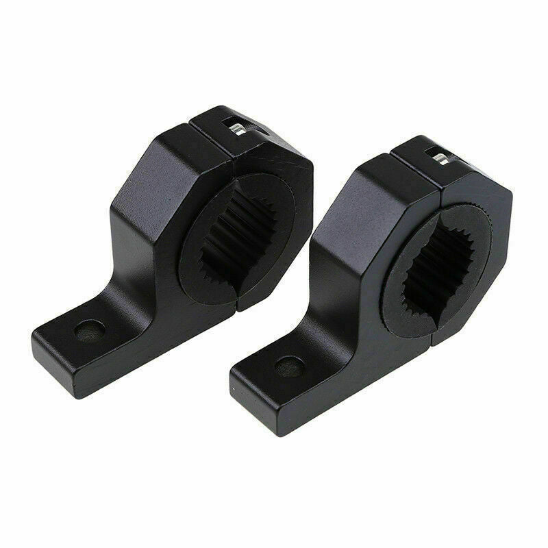2PCS Mounting Bracket Clamps Black Aluum Spray-Paint Process For 28~32mm Bar