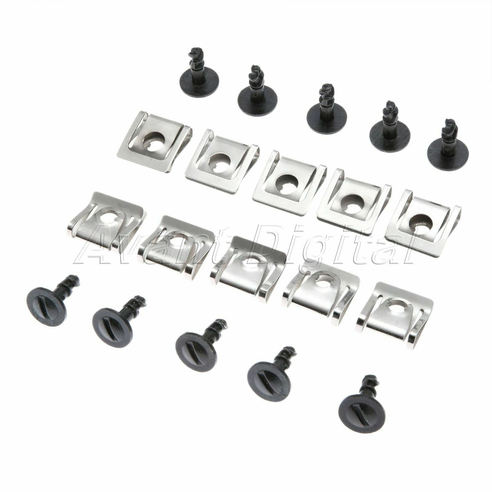 10x Under Engine Cover Fastener Clips  w/ Screws fit for  A4 1995-2001 98 96