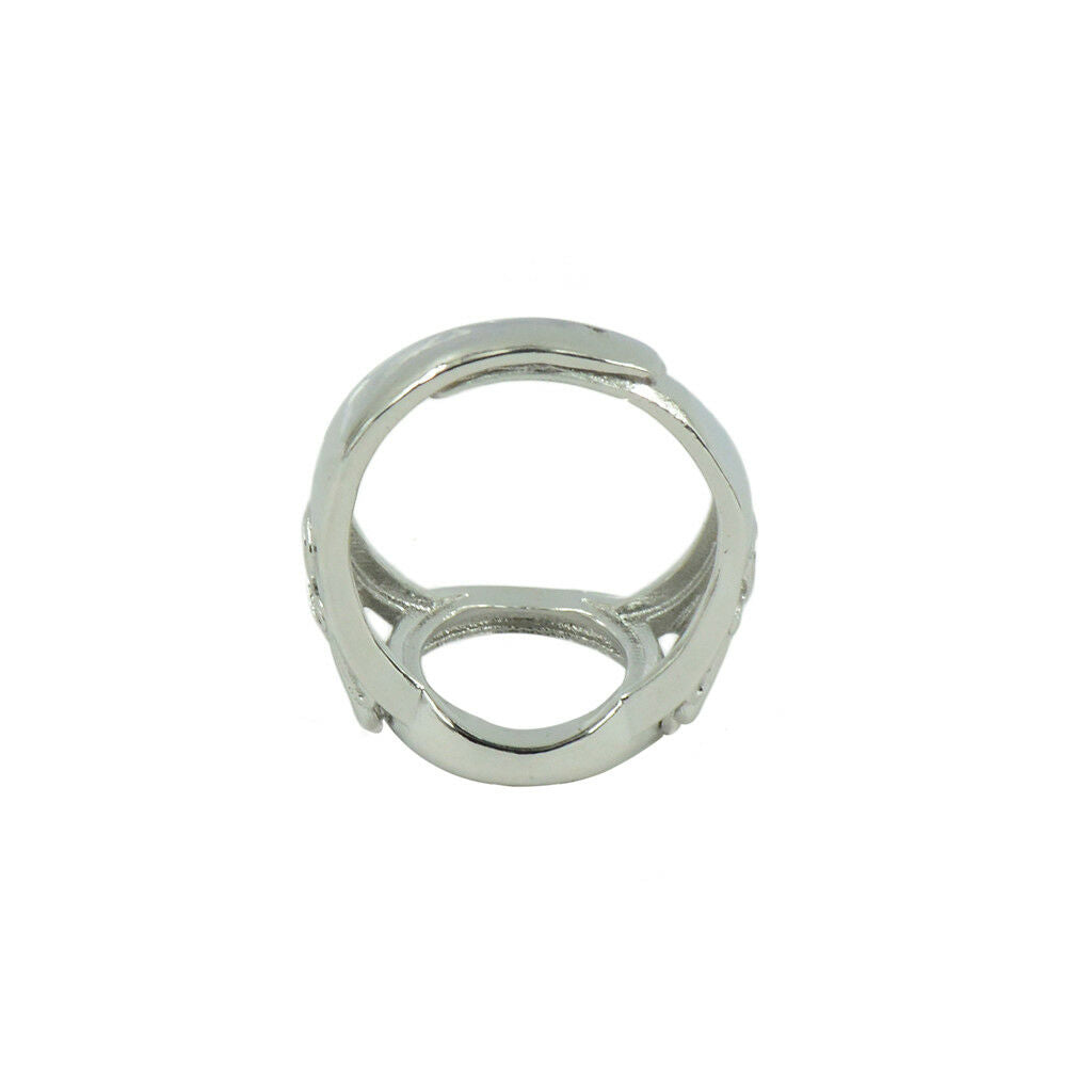 4pcs Brass Ring Blanks Cabochon Settings Ring Findings Round DIY 10/12mm