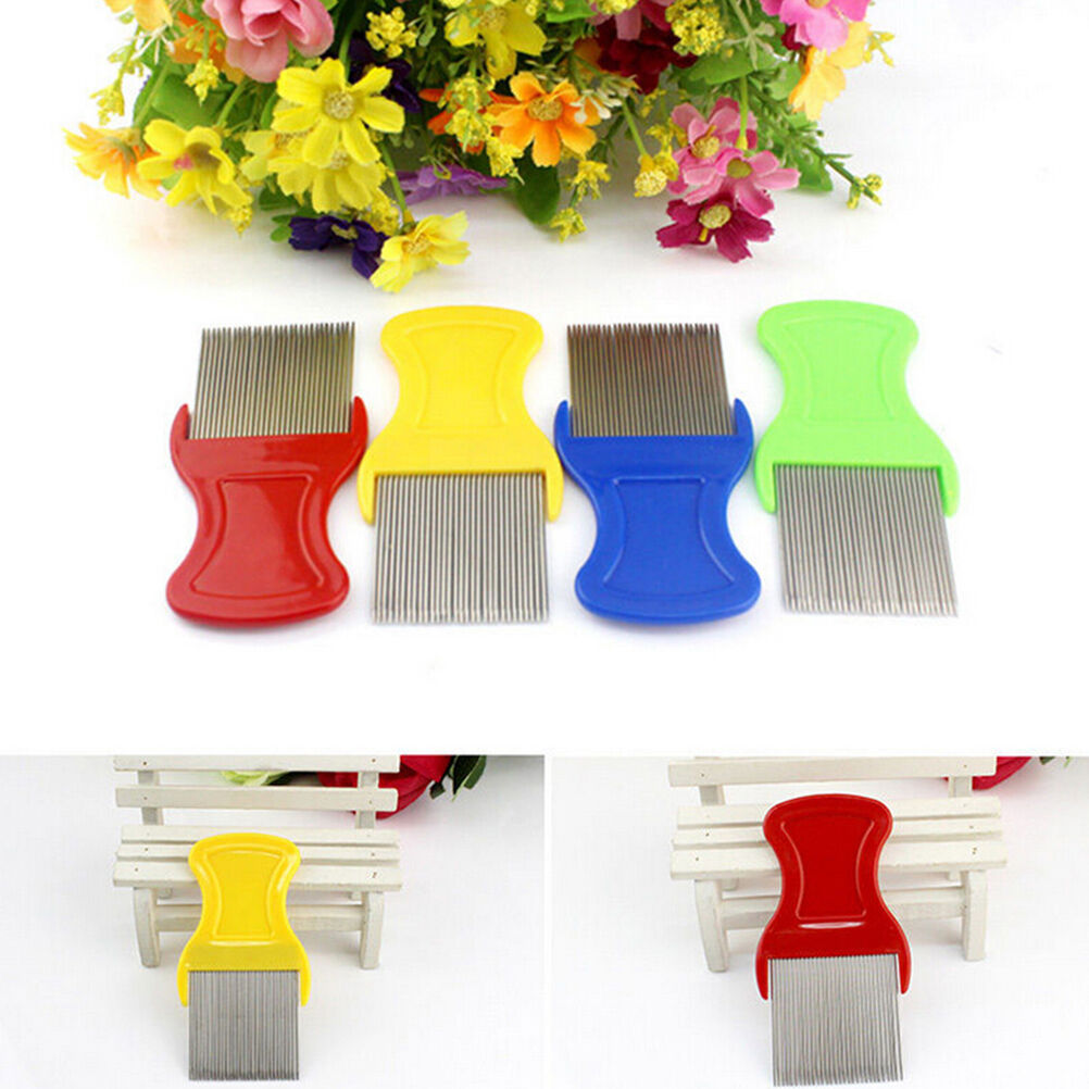 Anoplura Flea Comb Cootie Stainless Steel Chic Lice Comb for Children Fle.l8