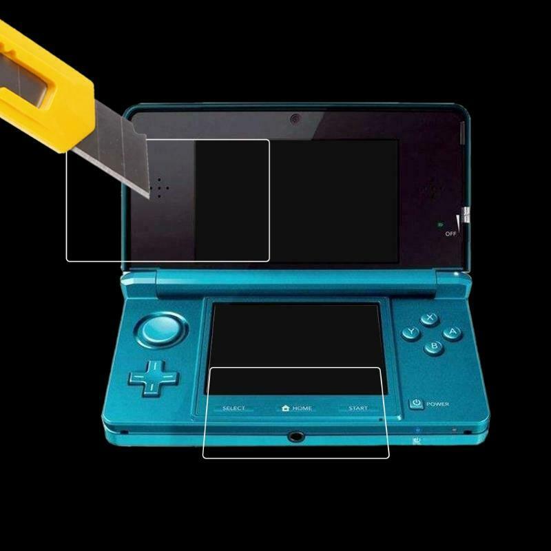 Clear Film Top+Bottom LCD Screen Protector For New 3DSLL/XL Console