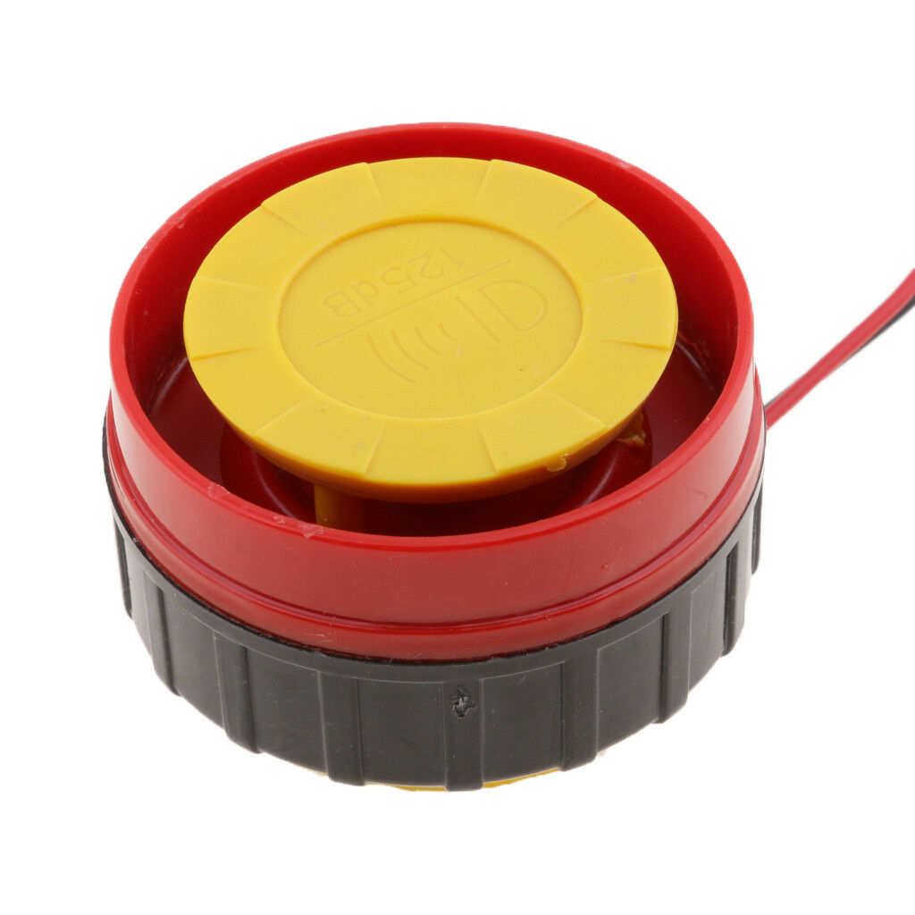 New 12 Volt Car Truck Motor Driven Red Air Raid Siren Horn Alarm ATV