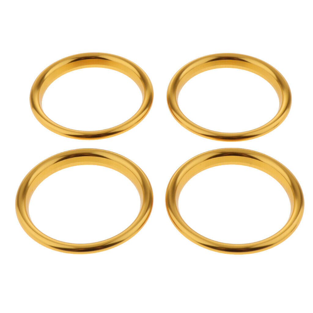 4 Pieces Air Vent Outlet Ring Cover Trim Fit for Audi A3 13-16 Golden