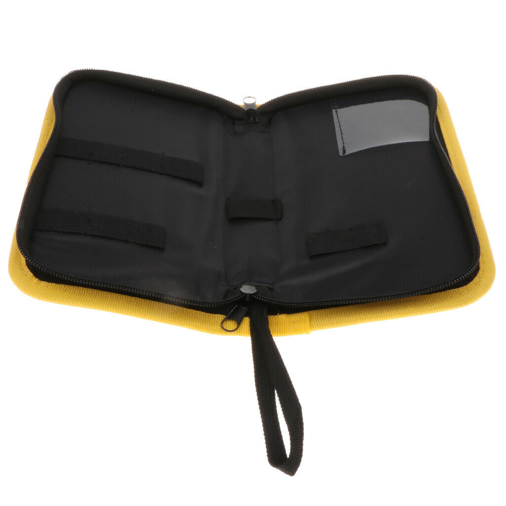 Durable Barber Hairdressing Bag Barber Leather Bag Beauty Brushes Kit Yellow